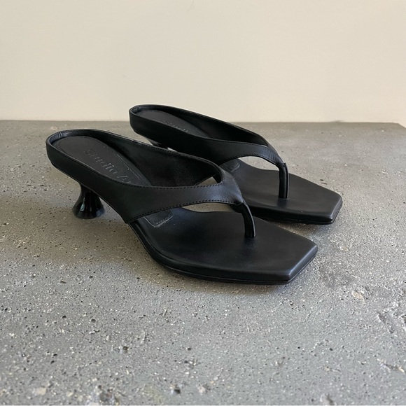 STUDIO AMELIA Shoes - STUDIO AMELIA Black Angela 50mm Heeled Sandals